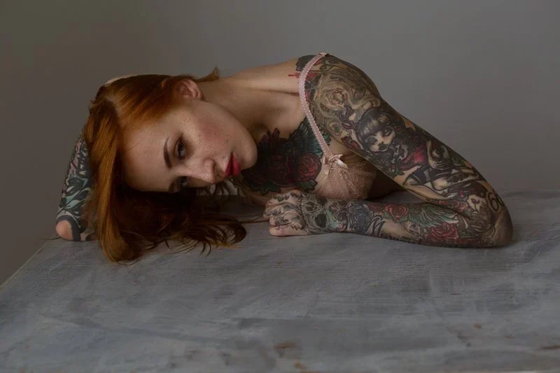 Glamour Portrait Beauty workshop with Yana Sinner by Neil Snape Beauty Portraits Inked Nu