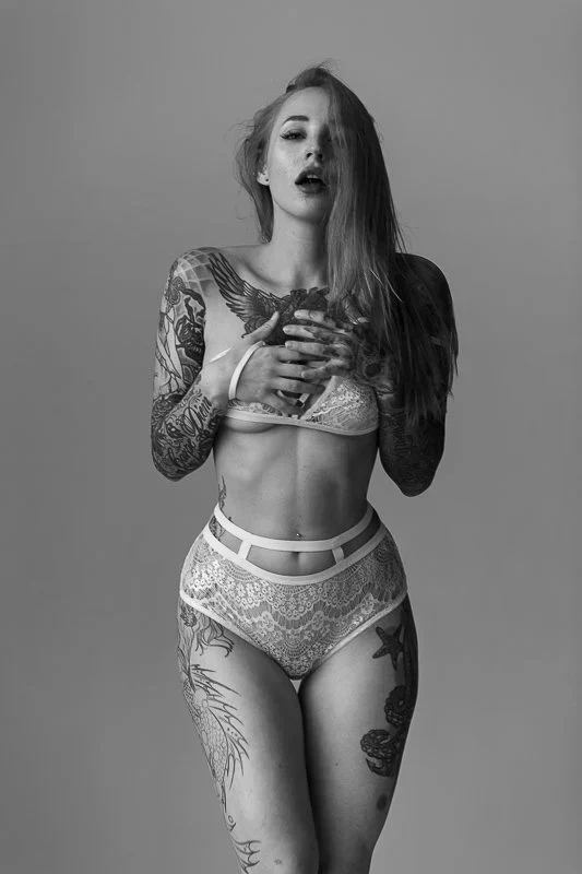 Glamour Portrait Beauty workshop with Yana Sinner by Neil Snape Beauty Portraits Inked Nu
